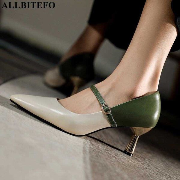 allbitefo mixed colors soft natural genuine leather fashion leisure high heel shoes pointed toe women heels shoes high heels 210611, Black
allbitefo mixed colors soft natural genuine leather fashion leisure high heel shoes pointed toe women heels shoes high heels 210611, Black