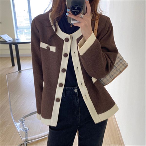 women's jackets tweed loose short female jacket casual autumn the neck-neck hit straight color jackets fashion elegance ol'lady st, Black;brown
women's jackets tweed loose short female jacket casual autumn the neck-neck hit straight color jackets fashion elegance ol'lady st, Black;brown