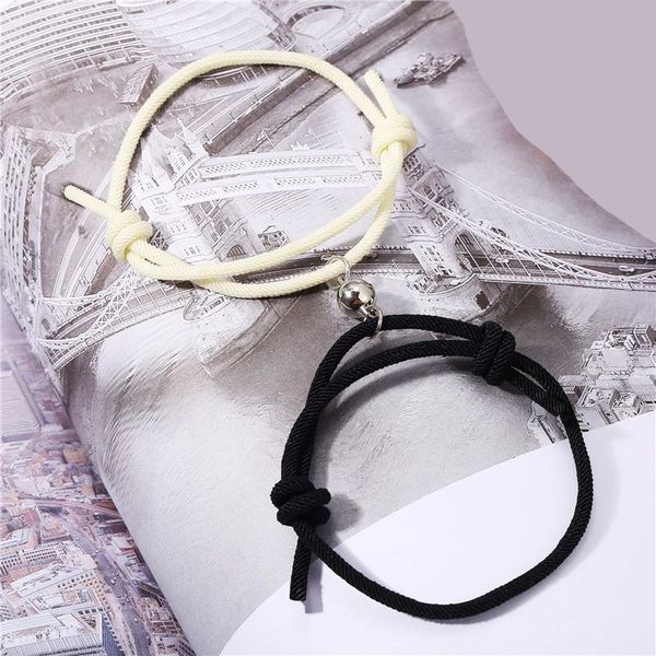 link, chain 2pcs stainless steel magnetic friendship lovers couples bracelets attractive love rope bracelet men women gift jewelry, Black
link, chain 2pcs stainless steel magnetic friendship lovers couples bracelets attractive love rope bracelet men women gift jewelry, Black