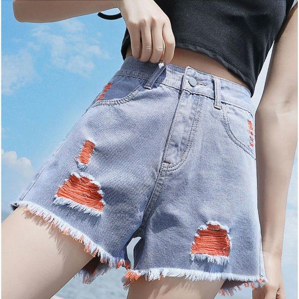 women's jeans fashion shorts hollow out burrs denim female designer high waist short pants oversize streetwear y2k summer, Blue
women's jeans fashion shorts hollow out burrs denim female designer high waist short pants oversize streetwear y2k summer, Blue