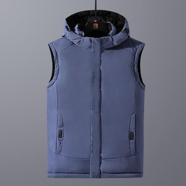 men's vests 2022 thickened autumn and winter reversible hooded warm vest trendy fashion, Black;white
men's vests 2022 thickened autumn and winter reversible hooded warm vest trendy fashion, Black;white