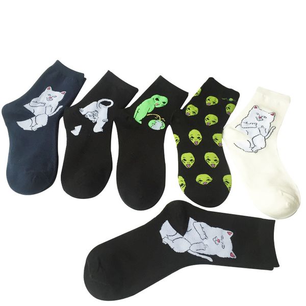 men's socks 5 pair /lot men 's sock summer sping elegant creative casual cartoon cat cotton women skateboard art funny couples mei, Black
men's socks 5 pair /lot men 's sock summer sping elegant creative casual cartoon cat cotton women skateboard art funny couples mei, Black