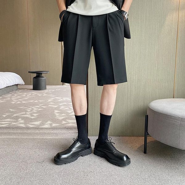 men's shorts male straight suit men korean style fashion casual streetwear vintage knee-length, White;black
men's shorts male straight suit men korean style fashion casual streetwear vintage knee-length, White;black