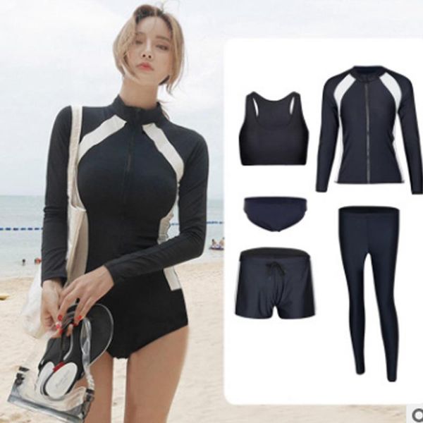one-piece suits long sleeve rash guard women black swimsuit zipper swimwear 5 sets with legging bathing pad surfing swimming
one-piece suits long sleeve rash guard women black swimsuit zipper swimwear 5 sets with legging bathing pad surfing swimming