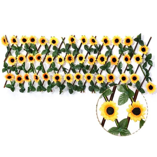 decorative flowers & wreaths d08d garden expandable fence privacy screen for balcony patio outdoor artificial sunflower leaves fencing panel
decorative flowers & wreaths d08d garden expandable fence privacy screen for balcony patio outdoor artificial sunflower leaves fencing panel