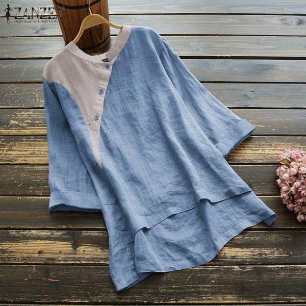 women's blouses & shirts women vintage 3/4 sleeve patchwork summer blouse female loose blusas oversized tunic chemise casual but, White
women's blouses & shirts women vintage 3/4 sleeve patchwork summer blouse female loose blusas oversized tunic chemise casual but, White