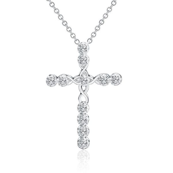 chains 925 sterling silver noble luxury necklace shiny inlaid zircon crystal pendant jesus cross ladies party jewelry
chains 925 sterling silver noble luxury necklace shiny inlaid zircon crystal pendant jesus cross ladies party jewelry