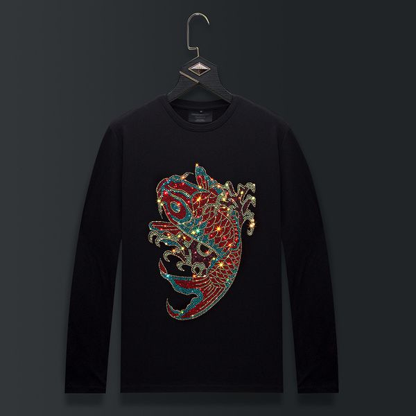 fashion fleece hoodies trend ironing national long sleeve t shirt men's clothing brand autumn bottom thin large handsome, Black
fashion fleece hoodies trend ironing national long sleeve t shirt men's clothing brand autumn bottom thin large handsome, Black
