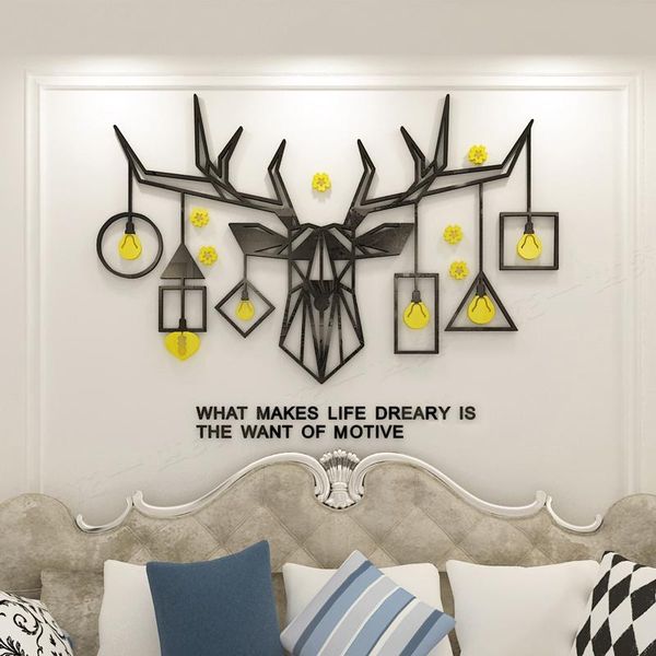 wall stickers creative deer acrylic 3d living room dining decoration tv background diy
wall stickers creative deer acrylic 3d living room dining decoration tv background diy