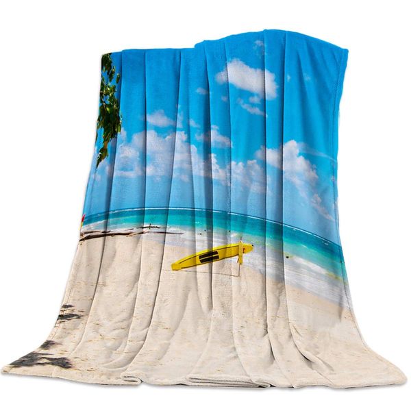 Flannel Fleece Blanket Tropical Beach Summer Vacation Sea Surfboard Super Soft Warm Cozy Bed Couch or Car Throw Blanket for
Flannel Fleece Blanket Tropical Beach Summer Vacation Sea Surfboard Super Soft Warm Cozy Bed Couch or Car Throw Blanket for