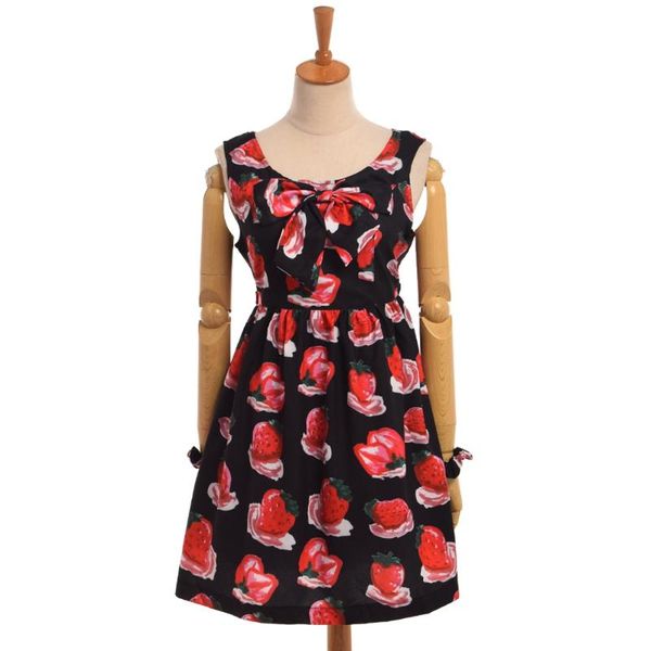 casual dresses womens lolita strawberry dress black pink harajuku cute sweet short sleeve/sleevess fairy kei one-piece with bow, Black;gray
casual dresses womens lolita strawberry dress black pink harajuku cute sweet short sleeve/sleevess fairy kei one-piece with bow, Black;gray