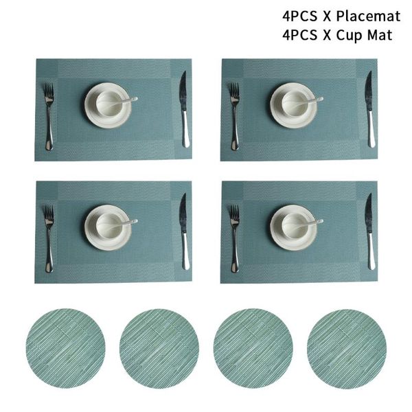 mats & pads 8pcs waterproof cup mat washable restaurant non slip anti penetration placemat set table decoration heat resistant tear proof
mats & pads 8pcs waterproof cup mat washable restaurant non slip anti penetration placemat set table decoration heat resistant tear proof
