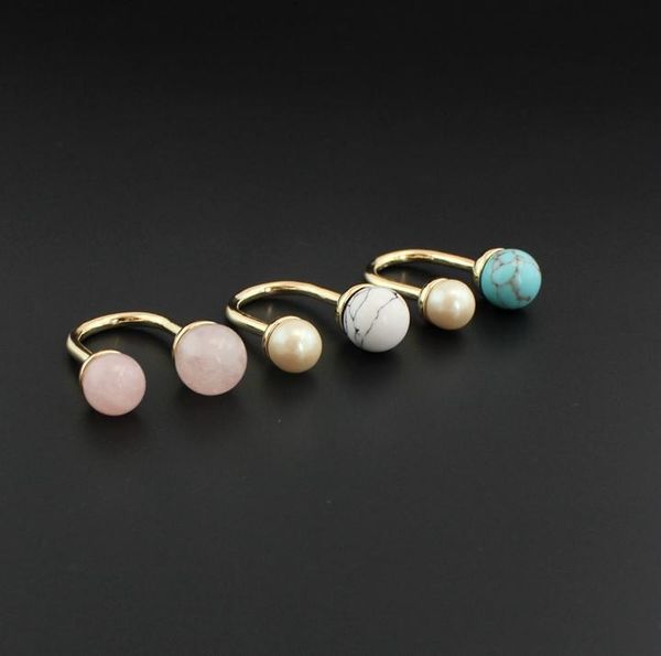 fashion white turquoise gold pink rose quartz druzy ring for women jewelry natural stone bead geometry open rings, Silver
fashion white turquoise gold pink rose quartz druzy ring for women jewelry natural stone bead geometry open rings, Silver