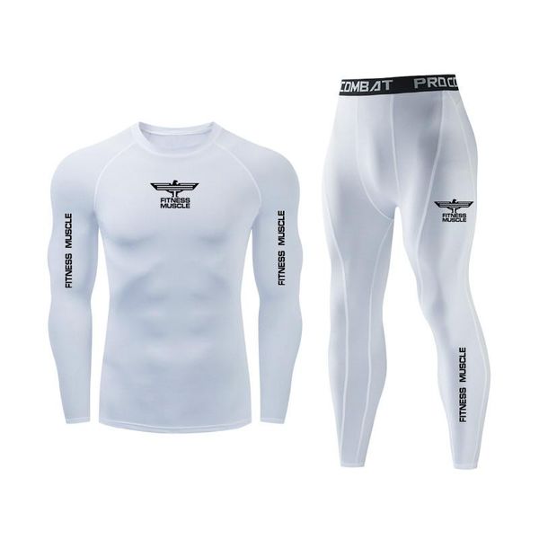 gym clothing men's compression sportswear suit tight shirts comprehensive training sets workout jogging fitness muscle sports tracksuit, White;black 
gym clothing men's compression sportswear suit tight shirts comprehensive training sets workout jogging fitness muscle sports tracksuit, White;black