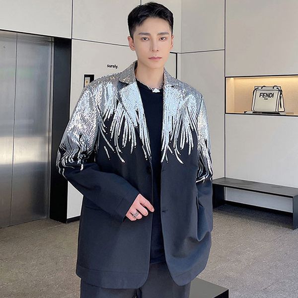 Men's Suits & Blazers Heavy Craft Embroidery Sequins Trend Casual Blazer Coat Men Harajuku Streetwear Party Dress Jacket Man OJS0, White;black
Men's Suits & Blazers Heavy Craft Embroidery Sequins Trend Casual Blazer Coat Men Harajuku Streetwear Party Dress Jacket Man OJS0, White;black