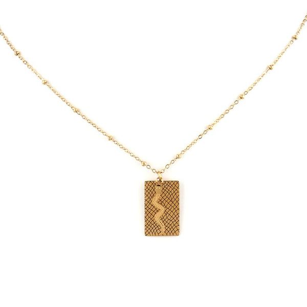chains punk snake necklace women's stainless steel chain for women square card charms jewelry, Silver
chains punk snake necklace women's stainless steel chain for women square card charms jewelry, Silver