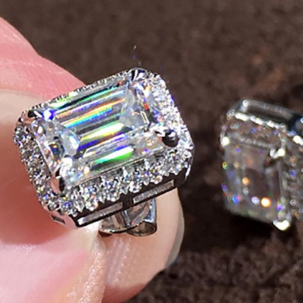 stud 10k white gold earrings women 0.5 1 2 3ct emerald rectangle moissanite diamond present wedding anniversary engagement party, Golden;silver
stud 10k white gold earrings women 0.5 1 2 3ct emerald rectangle moissanite diamond present wedding anniversary engagement party, Golden;silver
