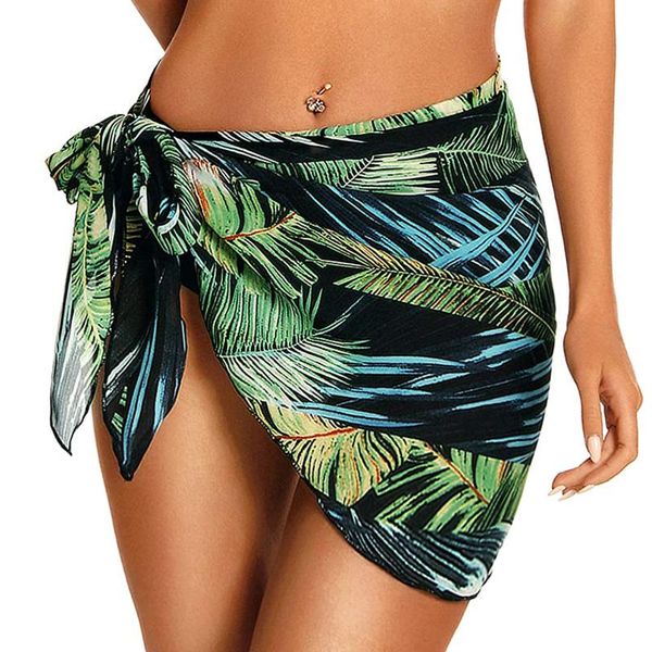 pareo swimwear cover ups women leaf print skirt lace-up beach dress chiffon swimming bikini beachwear women's, White;black
pareo swimwear cover ups women leaf print skirt lace-up beach dress chiffon swimming bikini beachwear women's, White;black