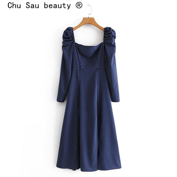 fashion french style party evening dot print midi dress women spring square collar long sleeve split dresses female vestidos 210508, Black;gray
fashion french style party evening dot print midi dress women spring square collar long sleeve split dresses female vestidos 210508, Black;gray