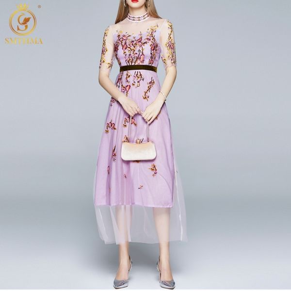 arrival vintage elegant mesh embroidery dress women summer purple flower casual midi long dresses vestidos 210520, Black;gray
arrival vintage elegant mesh embroidery dress women summer purple flower casual midi long dresses vestidos 210520, Black;gray