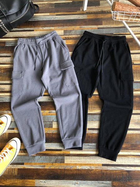 men's pants 2021 fall embroidered workwear sweatpants fashion casual comfortable big pockets on both sides, Black
men's pants 2021 fall embroidered workwear sweatpants fashion casual comfortable big pockets on both sides, Black