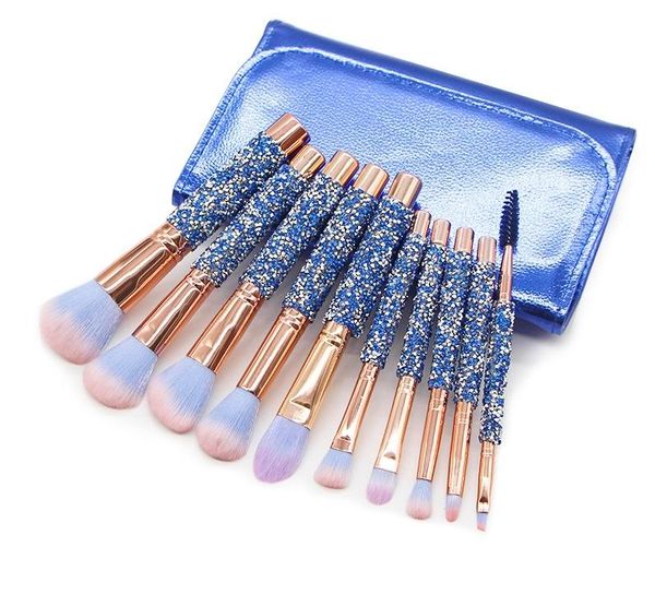 makeup tools 10 pieces of diamond inlaid makeup brushes set with pu bag beauty brush cosmetic in stock red and sly blue color for option
makeup tools 10 pieces of diamond inlaid makeup brushes set with pu bag beauty brush cosmetic in stock red and sly blue color for option