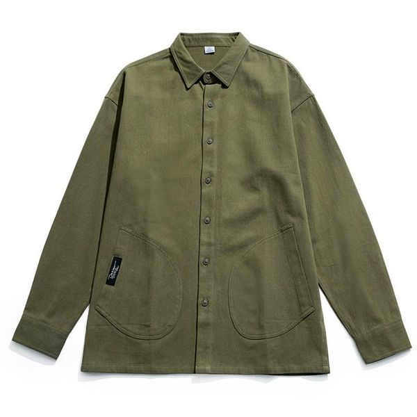 men's casual shirts men clothing 2021 cotton long-sleeved shirt spring and autumn japanese tooling trend camisas para hombre, White;black
men's casual shirts men clothing 2021 cotton long-sleeved shirt spring and autumn japanese tooling trend camisas para hombre, White;black