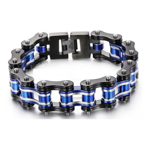 link, chain 16mm heavy punk stainless steel blue motorcycle bracelet black men bicycle big bracelets & bangles biker jewelry
link, chain 16mm heavy punk stainless steel blue motorcycle bracelet black men bicycle big bracelets & bangles biker jewelry
