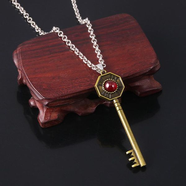 pendant necklaces anime jojos bizarre adventure necklace golden wind key for women men choker jewelry, Silver
pendant necklaces anime jojos bizarre adventure necklace golden wind key for women men choker jewelry, Silver