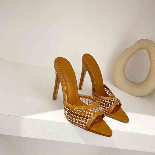 slippers new pointed toe thin high heels pumps green mesh summer fashion slip on slides women mules party shoes sandals 220304, Black
slippers new pointed toe thin high heels pumps green mesh summer fashion slip on slides women mules party shoes sandals 220304, Black