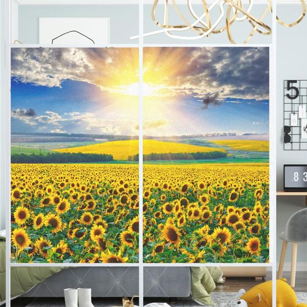 window stickers film privacy sunflower field-3 frosted glass sticker uv blocking heat control coverings tint for homedecor
window stickers film privacy sunflower field-3 frosted glass sticker uv blocking heat control coverings tint for homedecor