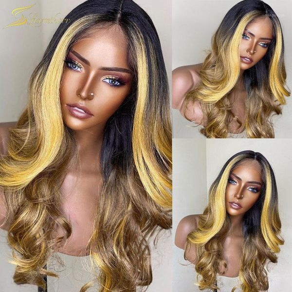 honey blonde ombre human hair color wig full preplucked body wave hd transparent highlight 13x6 lace front wigs for black women1, Black;brown
honey blonde ombre human hair color wig full preplucked body wave hd transparent highlight 13x6 lace front wigs for black women1, Black;brown