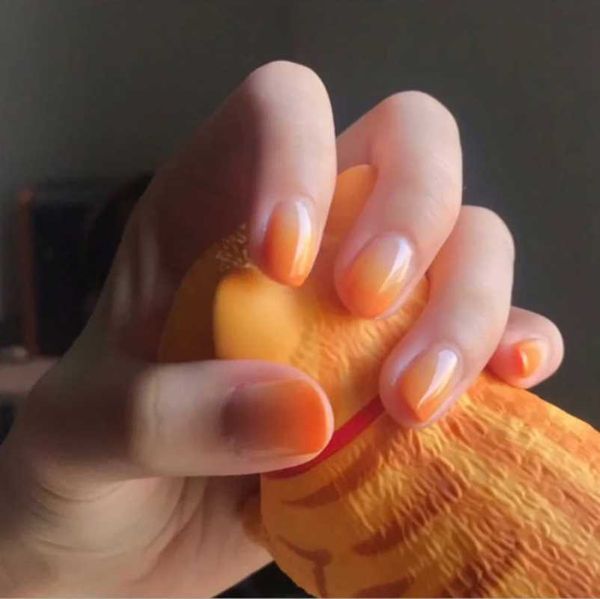 false nails gradient orange flesh pink diy natural fake finger art beauty supplies nail decorations tools, Red;gold
false nails gradient orange flesh pink diy natural fake finger art beauty supplies nail decorations tools, Red;gold