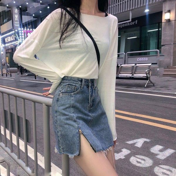 summer's irregular high waist black denim skirt women's korean version slim student blue lace skirts
summer's irregular high waist black denim skirt women's korean version slim student blue lace skirts