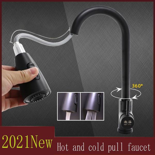 bathroom stainless steel faucet cold pull out kitchen tap black swivel 360 degree water mixer sink faucets
bathroom stainless steel faucet cold pull out kitchen tap black swivel 360 degree water mixer sink faucets