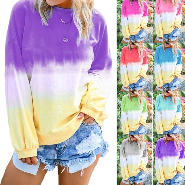 women's hoodies & sweatshirts est women gradient printed long sleeves round collar sweatshirt for autumn winter plus size, Black
women's hoodies & sweatshirts est women gradient printed long sleeves round collar sweatshirt for autumn winter plus size, Black