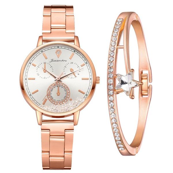 women bracelet watch set magnet buckle rhinestone luxury rose gold watches ladies casual zegarek damski wristwatches, Slivery;brown
women bracelet watch set magnet buckle rhinestone luxury rose gold watches ladies casual zegarek damski wristwatches, Slivery;brown