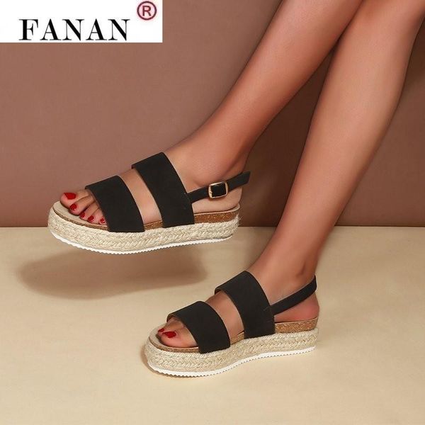 sandals fashion summer women slip on platform women's shoes hemps wedge ladies female comfort pumps femmes sandales, Black
sandals fashion summer women slip on platform women's shoes hemps wedge ladies female comfort pumps femmes sandales, Black