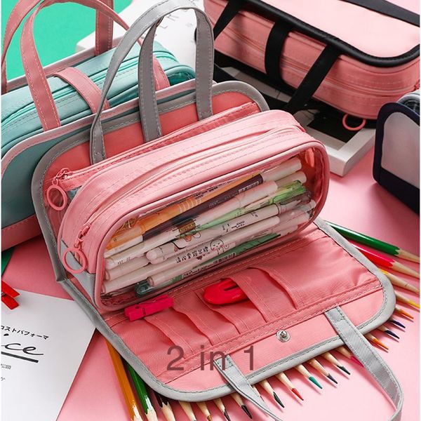 multifunctional pencil bag waterproof oxford ch detachable pen for school case cosmetic etui wash bags
multifunctional pencil bag waterproof oxford ch detachable pen for school case cosmetic etui wash bags
