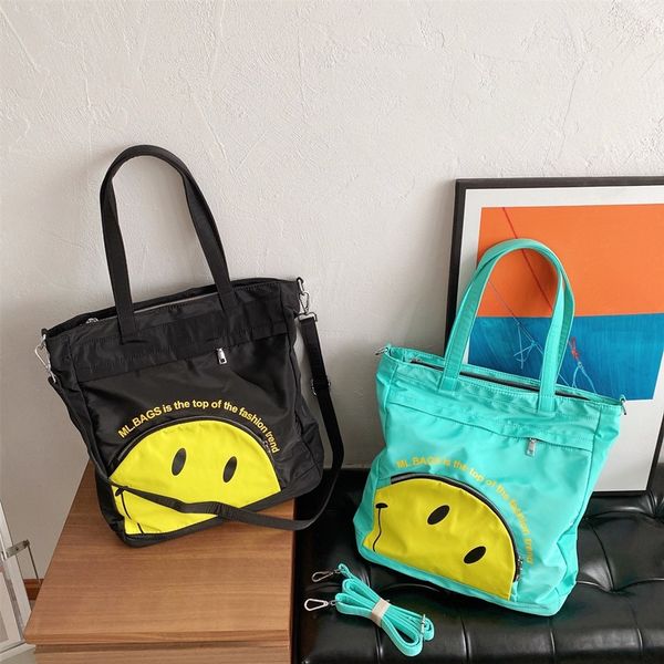 hong kong smiley brand women's bag 2021 tote new summer cloth color stitching fashion messenger face oxford shoulder knjaj
hong kong smiley brand women's bag 2021 tote new summer cloth color stitching fashion messenger face oxford shoulder knjaj