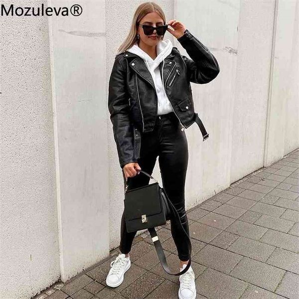 mozuleva winter coat retro high street turn-down neck women pu leather jacket short black faux leather jacket female loose 210916
mozuleva winter coat retro high street turn-down neck women pu leather jacket short black faux leather jacket female loose 210916