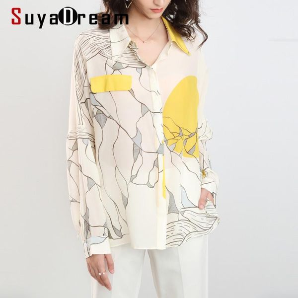 women's blouses & shirts suyadream women printed 100%silk crepe full sleeves office blouse shirt 2021 spring summer elegant top, White
women's blouses & shirts suyadream women printed 100%silk crepe full sleeves office blouse shirt 2021 spring summer elegant top, White