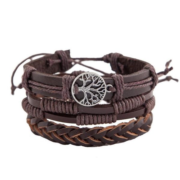 friendship leather bracelet jewelry multi-layer retro peace tree simple wild beach accessories fashion link, chain, Black
friendship leather bracelet jewelry multi-layer retro peace tree simple wild beach accessories fashion link, chain, Black