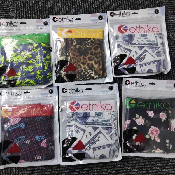 2020 new men's popular shorts printed ethika sports and leisure underwear 002, Black;white
2020 new men's popular shorts printed ethika sports and leisure underwear 002, Black;white