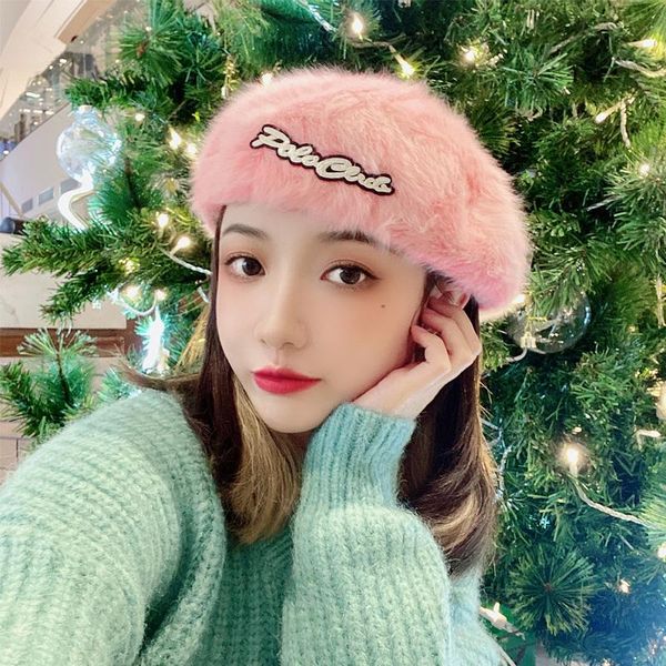 berets artist painter hat fur female beret version of autumn and winter warmth retro wild original designer tide, Blue;gray
berets artist painter hat fur female beret version of autumn and winter warmth retro wild original designer tide, Blue;gray