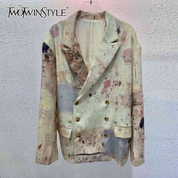 casual print blazer for women notched long sleeve straight tie dye korean blazers females spring fashion style 210524, White;black
casual print blazer for women notched long sleeve straight tie dye korean blazers females spring fashion style 210524, White;black