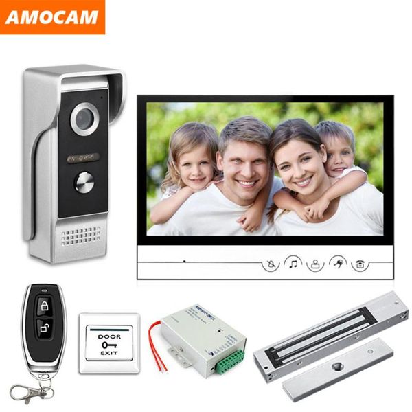 video door phones 9 inch screen phone intercom system electric lock+ remote control + power doorbell visual
video door phones 9 inch screen phone intercom system electric lock+ remote control + power doorbell visual