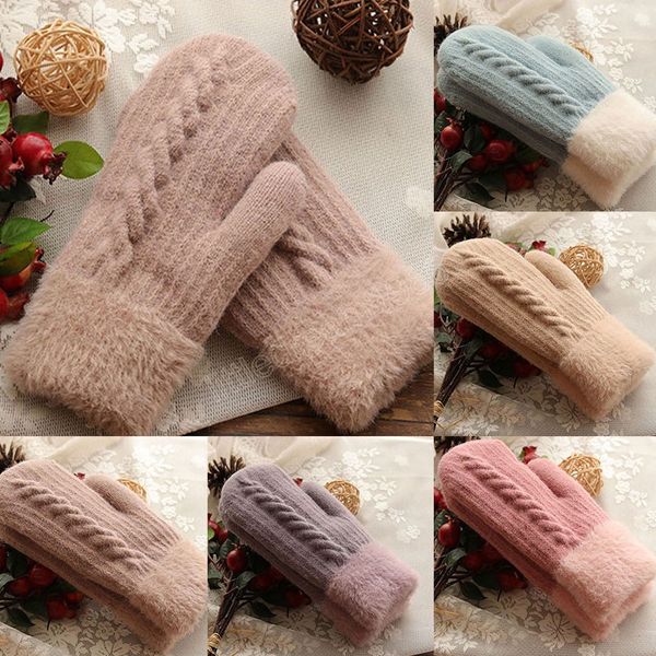 winter plus velvet warm gloves girls sweet fashion thick knitted mittens korean style outdoor cycling woolen full finger gloves, Blue;gray
winter plus velvet warm gloves girls sweet fashion thick knitted mittens korean style outdoor cycling woolen full finger gloves, Blue;gray