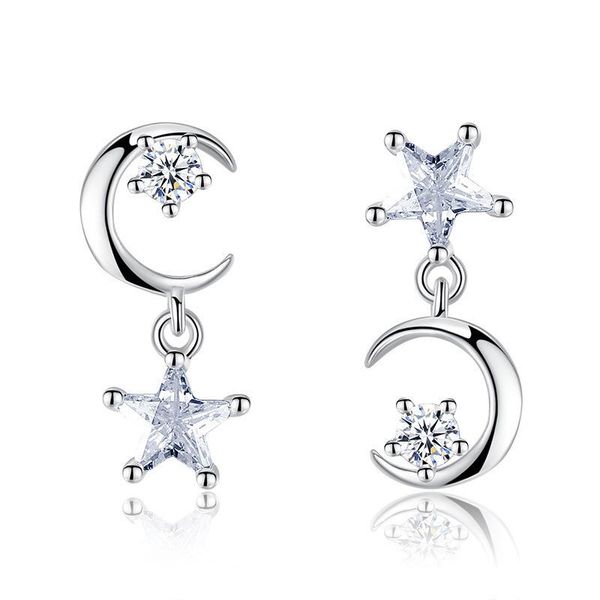 other simple five-pointed star wild exaggerated temperament 925 silver earrings female moon fashion jewelry e238, Golden;silver
other simple five-pointed star wild exaggerated temperament 925 silver earrings female moon fashion jewelry e238, Golden;silver