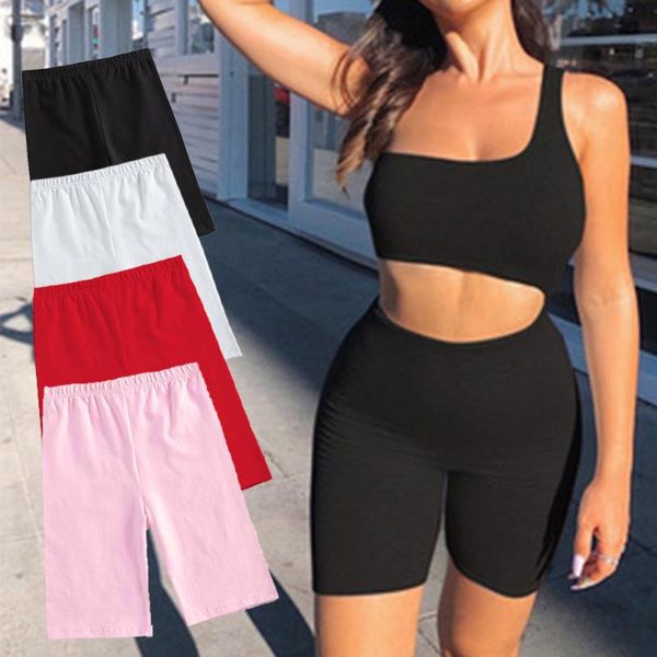 women's shorts sports women summer 2021 black cycling emptied skinny thin fitness casual high waist 4 color biker, White;black
women's shorts sports women summer 2021 black cycling emptied skinny thin fitness casual high waist 4 color biker, White;black